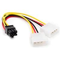 Generic tarjeta gráfica adaptador de Cable conector Dual 4 pin Molex IDE a 6 pines PCI-E